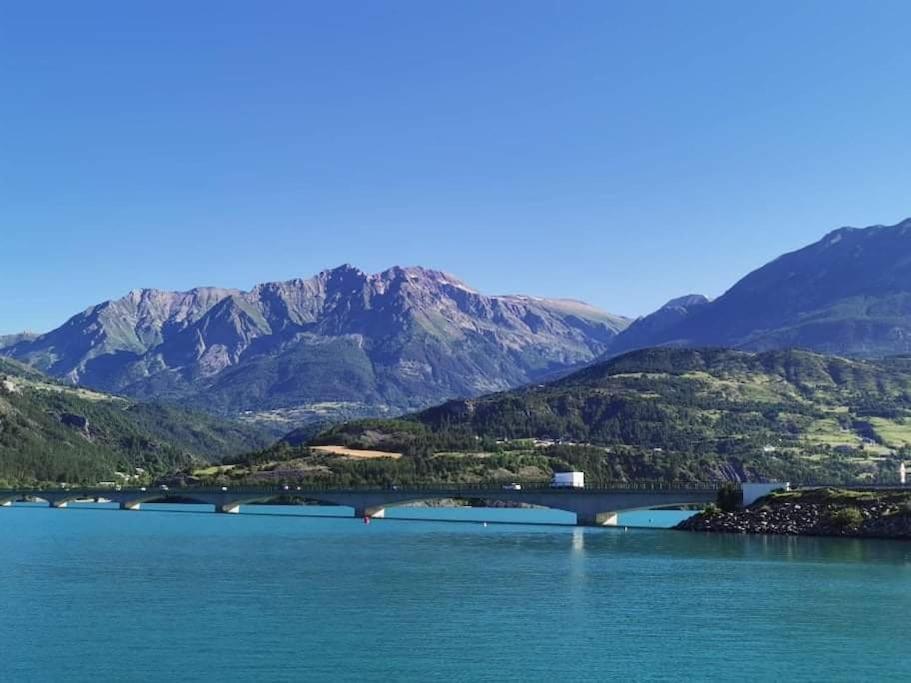 Duplex Cocooning Avec Vue Lac Et Montagnes Savines-le-Lac Buitenkant foto